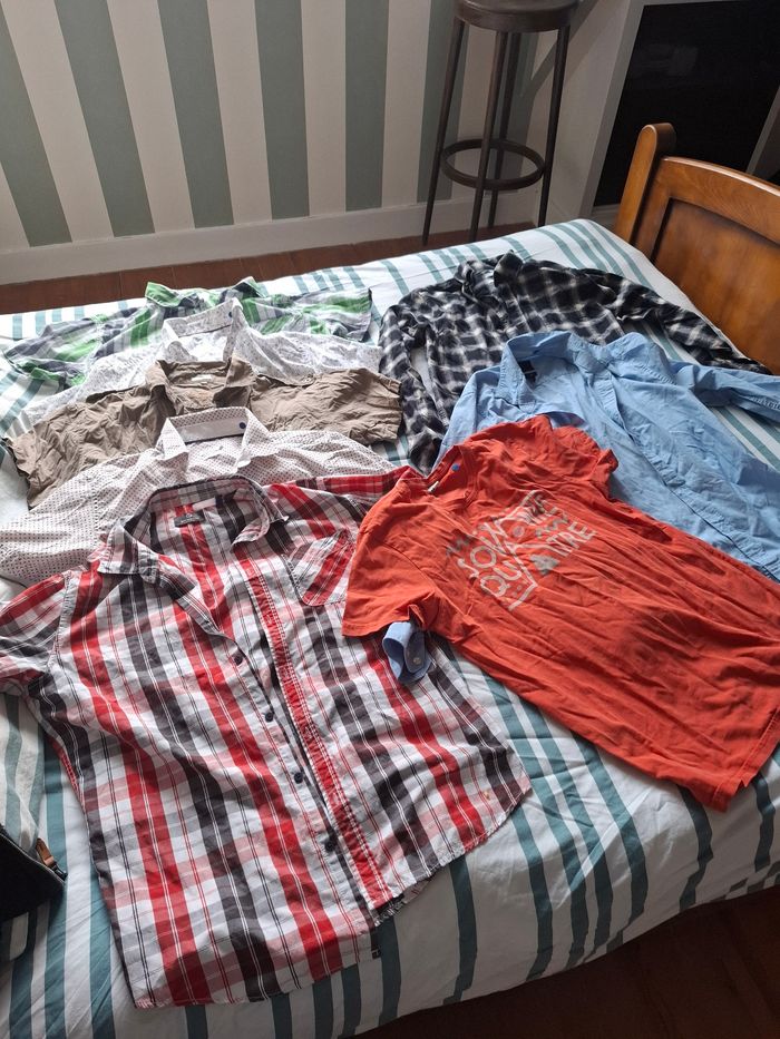 Lot de 12 vêtements Homme Taille M en bon état - photo numéro 2