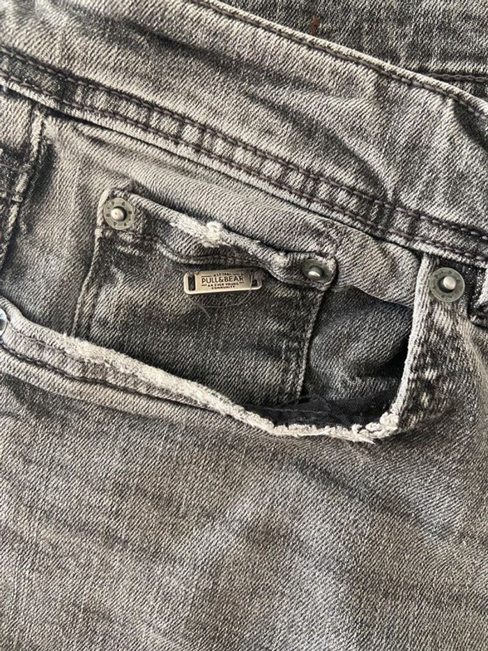 Jean slim gris homme Pull & Bear - photo numéro 7