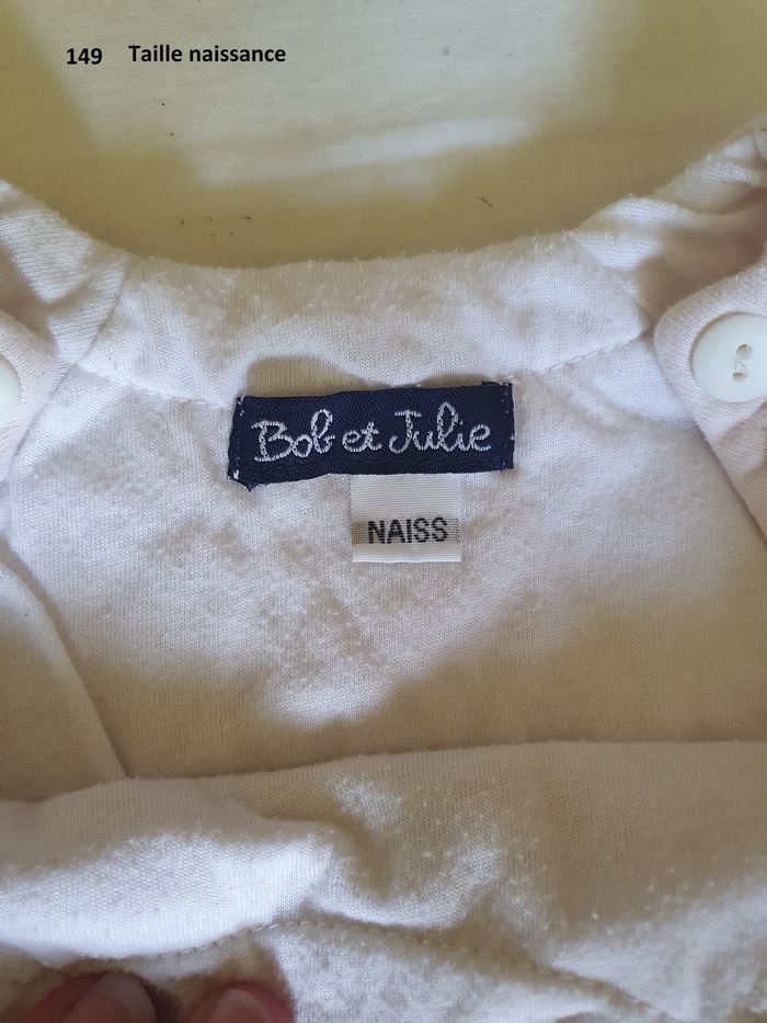 Ensemble rose et marron beige Taille naissance - photo numéro 3