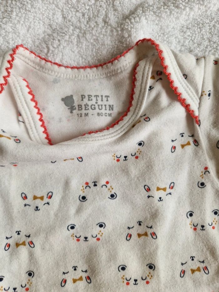 Lot de 6 bodies petit bateau petit beguin - photo numéro 13
