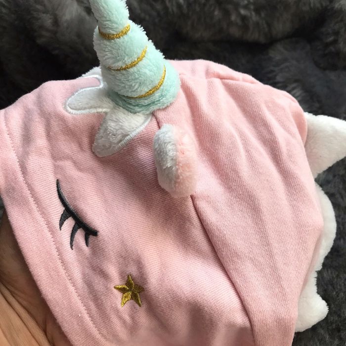 Grenouillère licorne rose et blanche Kiabi 36 mois - photo numéro 4