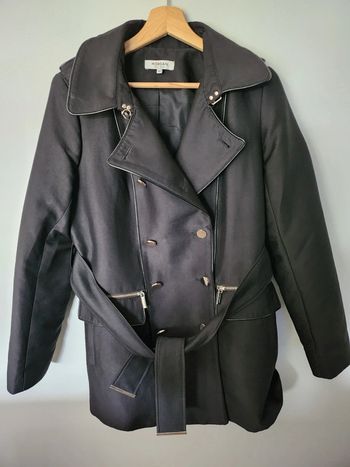Veste trench imperméable manteau Morgan de toi en excellent état Taille 40 noir