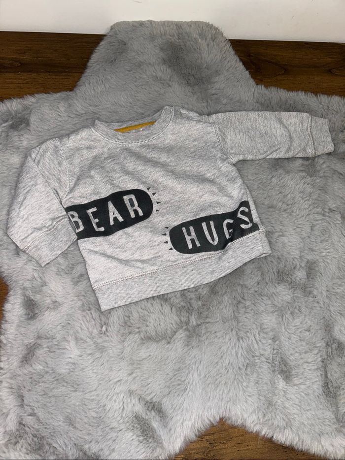 Petit pull gris - 12 mois