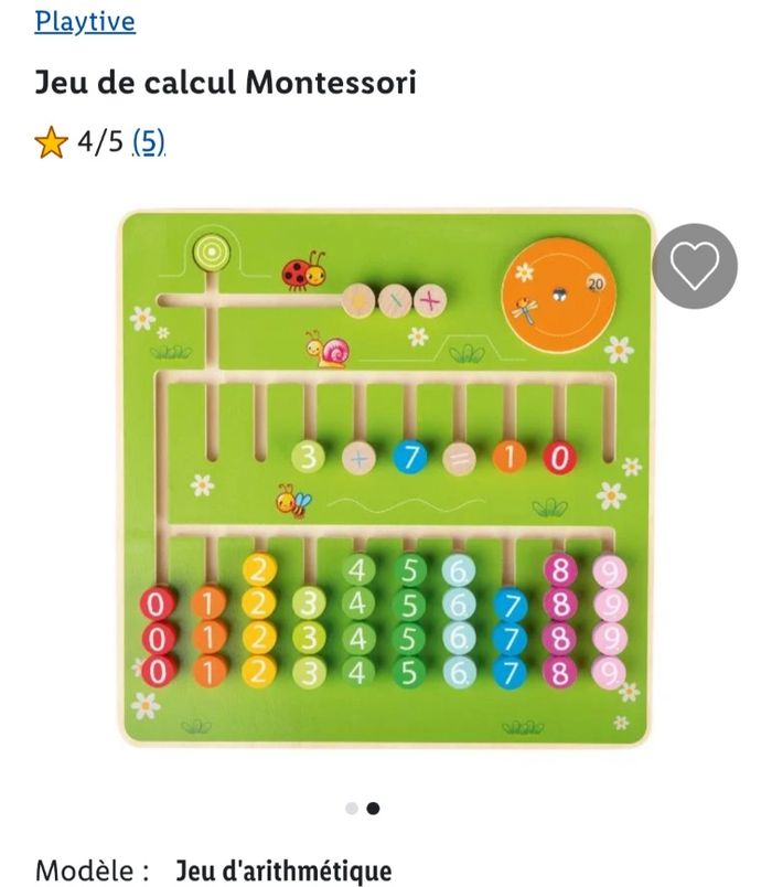 Piano rock Zèbre Vtech et jeu Montessori calcul - photo numéro 10