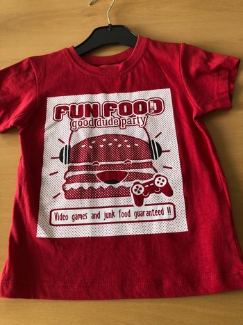 tee shirt garcon manches courtes en coton tissaia 104 cm 4 ans 
