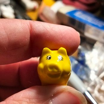 Fève Mes Tirelires Cochons Arguydal jaune