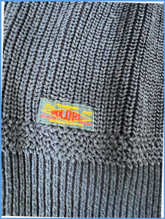 Pull col roulé Ralph Lauren Vintage Bleu marine Taille S - photo numéro 12