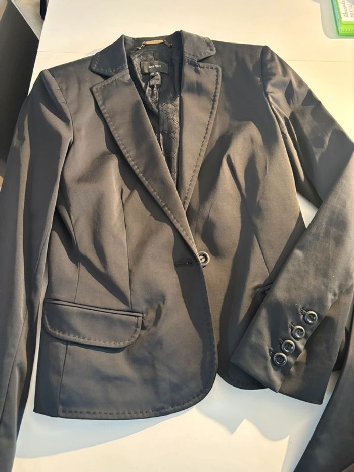 Tailleur pantalon veste légèrement satiné T38 MANGO - photo numéro 7