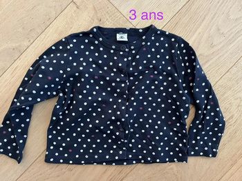 Gilet Petit bateau 3 ans pois