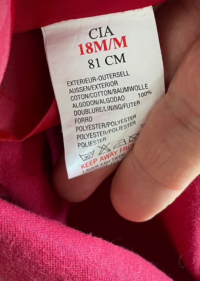 Robe de fête velours rouge, Jacadi 18 mois - photo numéro 5