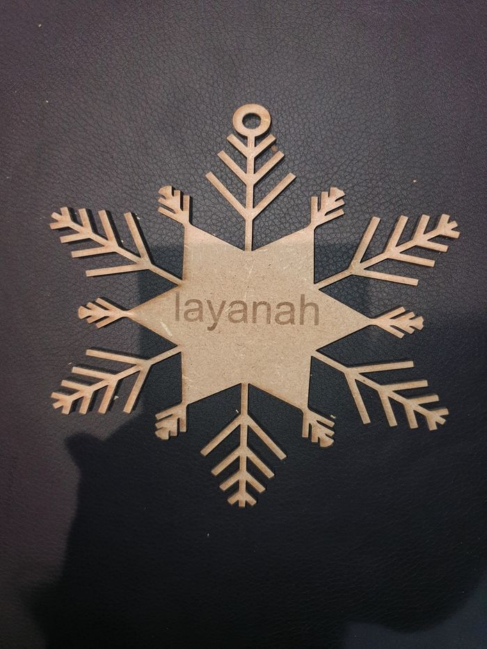 Flocon de neiges personnalisé