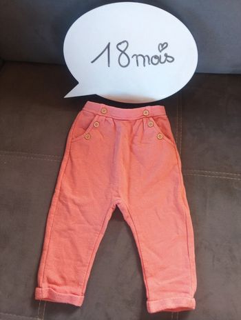 Pantalon pailleté type sarouel Fille 18 mois Tao