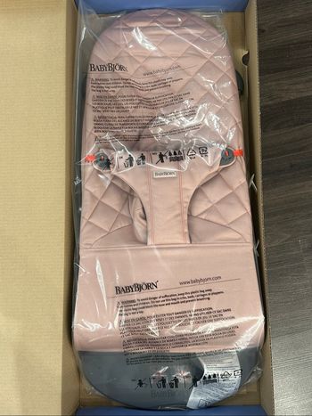 Transat bouncer bliss  babybjorn candy pink rose tissu jamais utilisé