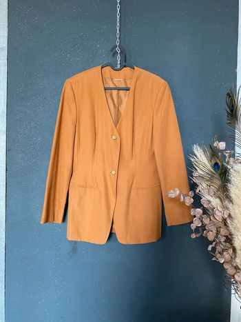 Veste blazer vintage aspect velours très ras