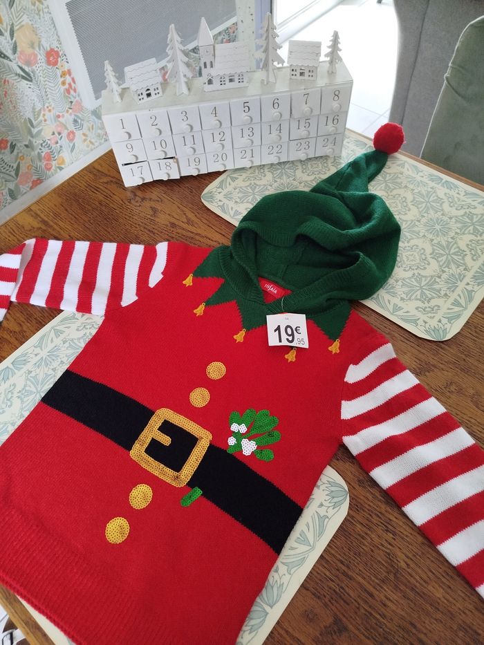 Pull de Noël enfant lutin 8 ans - photo numéro 6