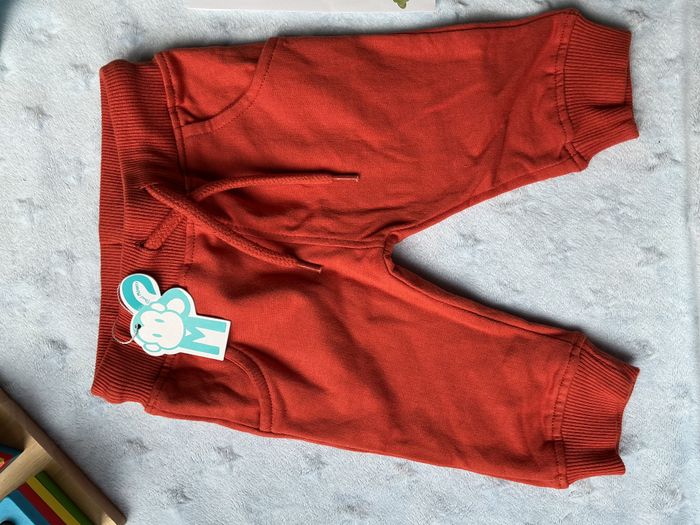 pantalon de jogging orange lien de serrage taille élastique 3 mois street monkey - photo numéro 3