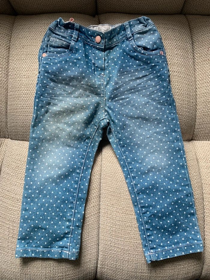 Petit jean à pois Baby Club 24/36 mois