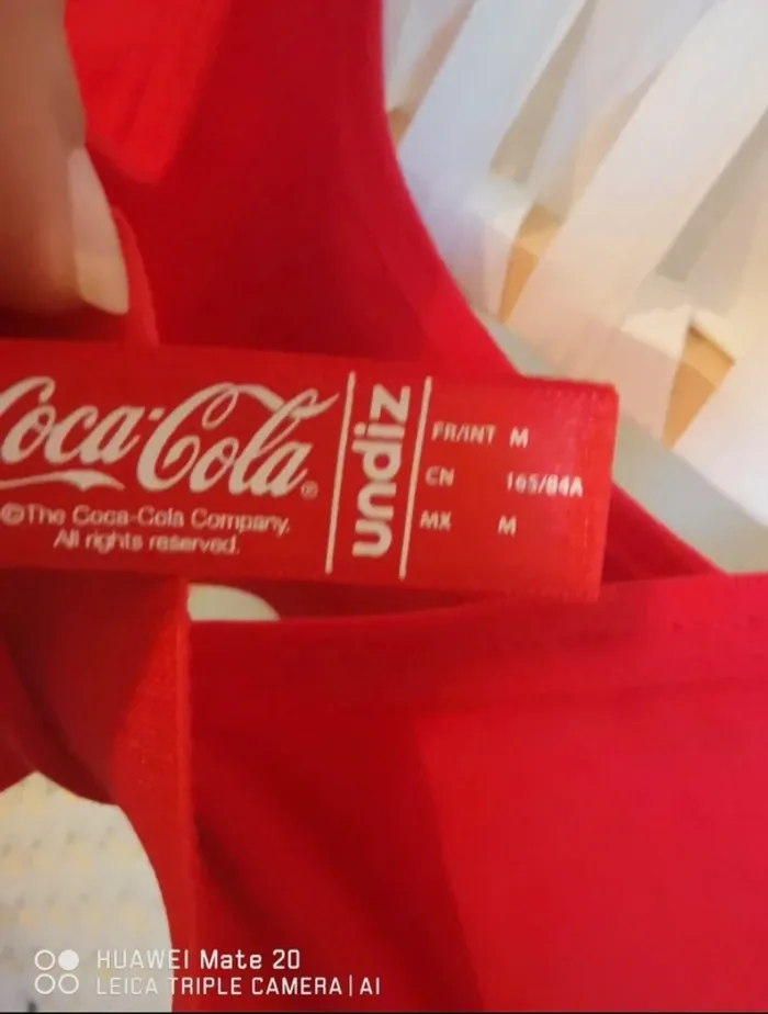 💕Jolie Brassière Coca-Cola Freshcokiz rouge motif hivernal - femme taille M /38 undiz💕 - photo numéro 6