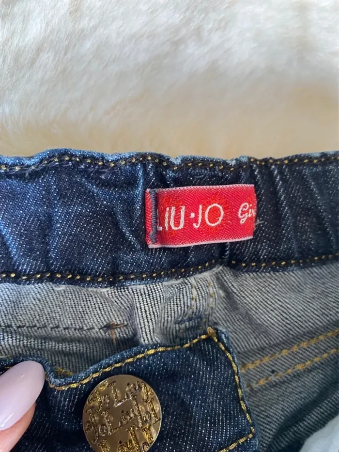 💙🌸Sublime pantacourt en jean Liu Jo - Fille 6 ans 🌸💙 - photo numéro 4