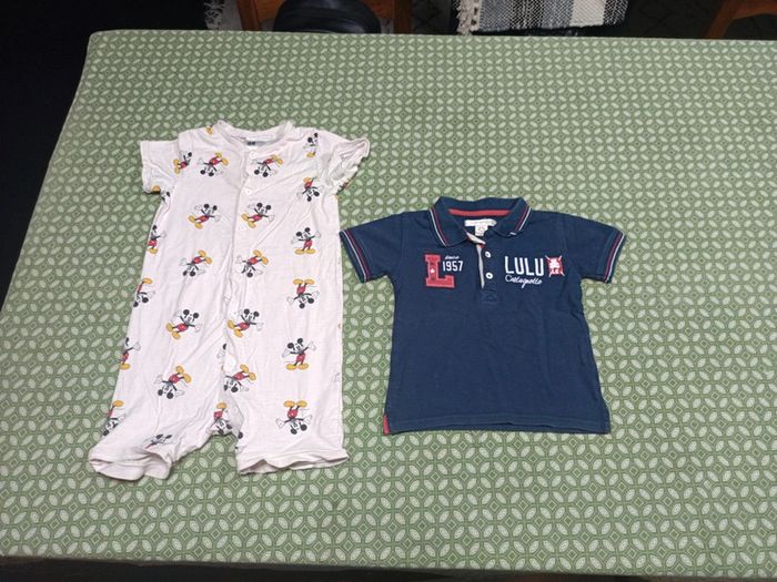 Combinaison légère Mickey et polo lulu castagnette