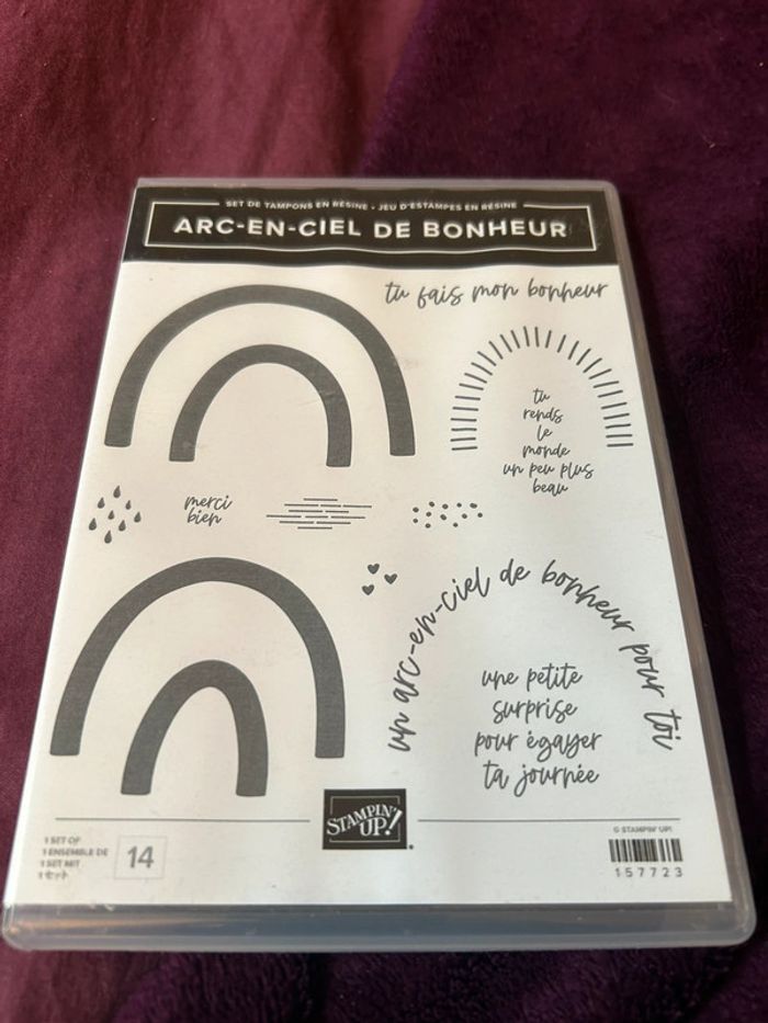 Set Arc en ciel de bonheur Stampin’up!