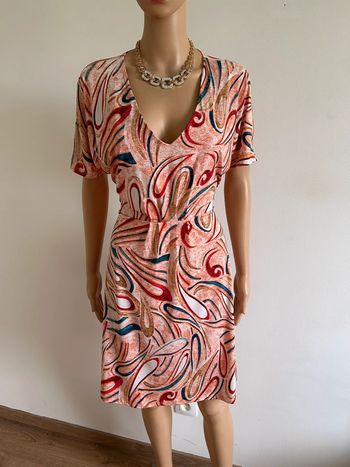 Robe imprimée neuve à manches courtes Revd’elle taille L