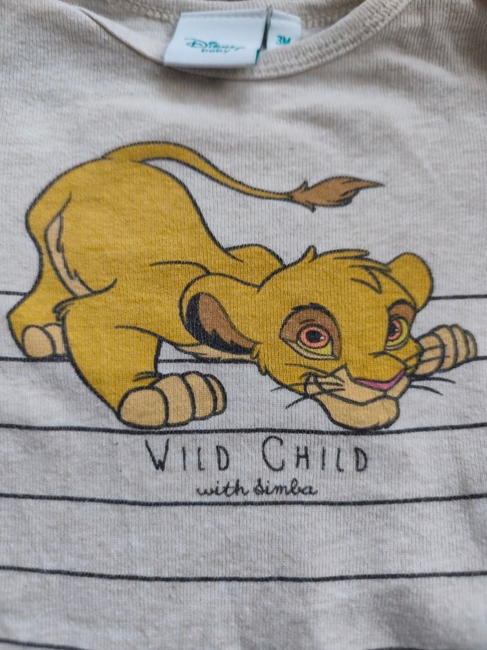 Body bébé garçon Disney roi lion - photo numéro 3