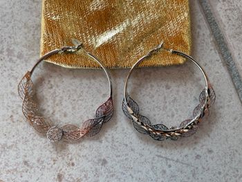 Boucles d'oreilles style créoles