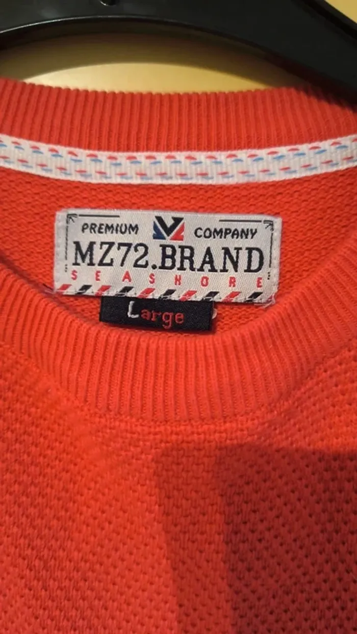👕 Sweat style marin MZ72 Brand - Taille L 🌊 - photo numéro 3