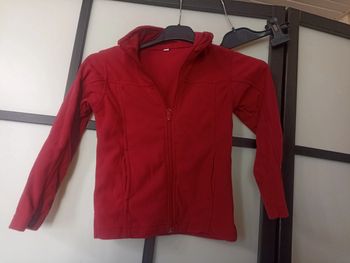 Veste polaire rouge 5 ans