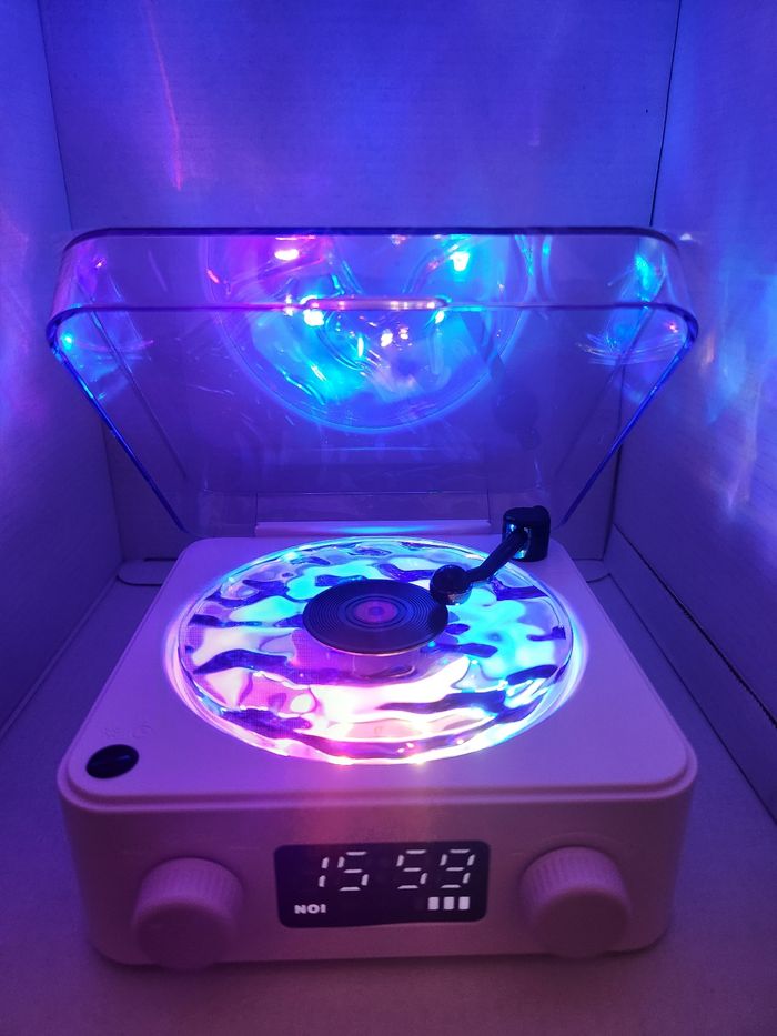 veilleuse tourne disque