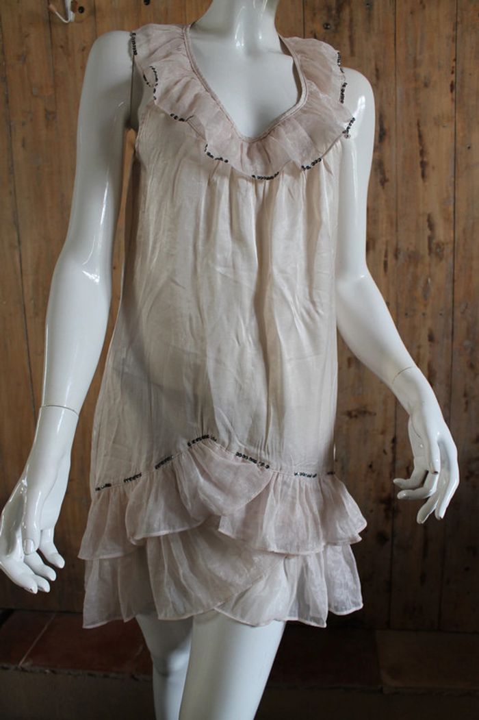 Robe courte transparente S