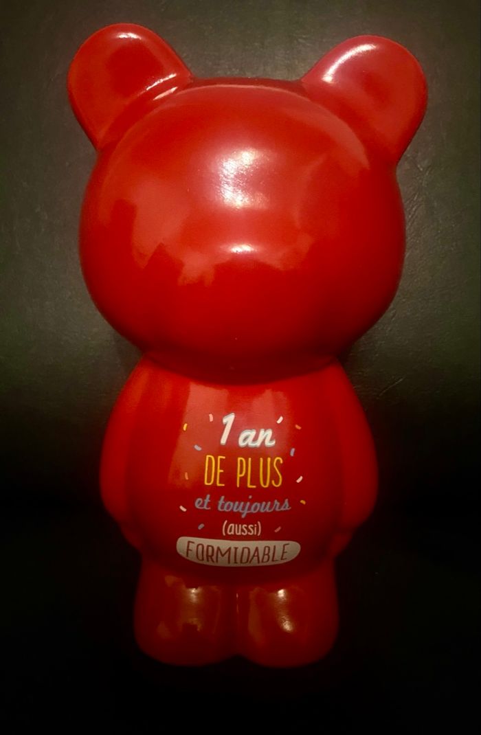 Tirelire ourson »The Concept Factory »1an de plus - photo numéro 2