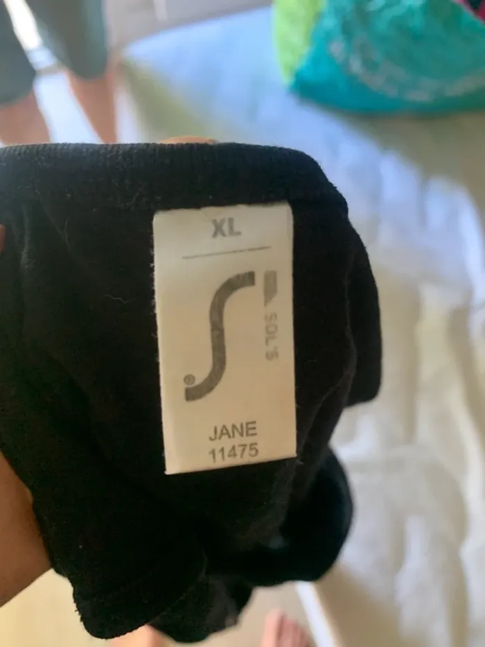 👩 Débardeur noir à inscription – T.XL bouledogue français chien - photo numéro 3