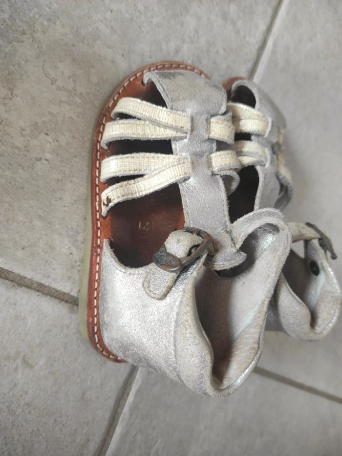 Sandalettes en cuir minibel 21 - photo numéro 6