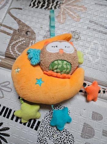 Peluche hibou boîte à musique