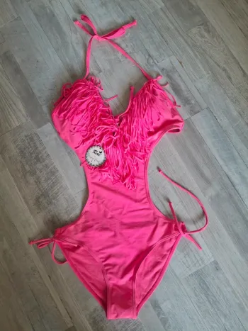Maillot de bain une pce avec franges