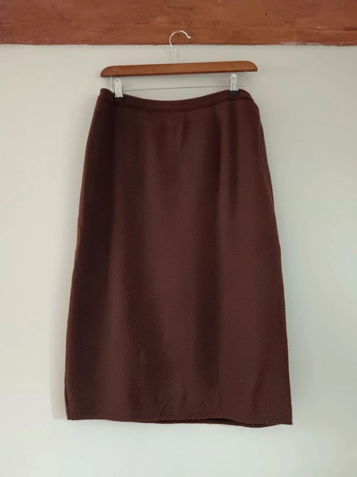 Jupe crayon marron Rodier - photo numéro 3