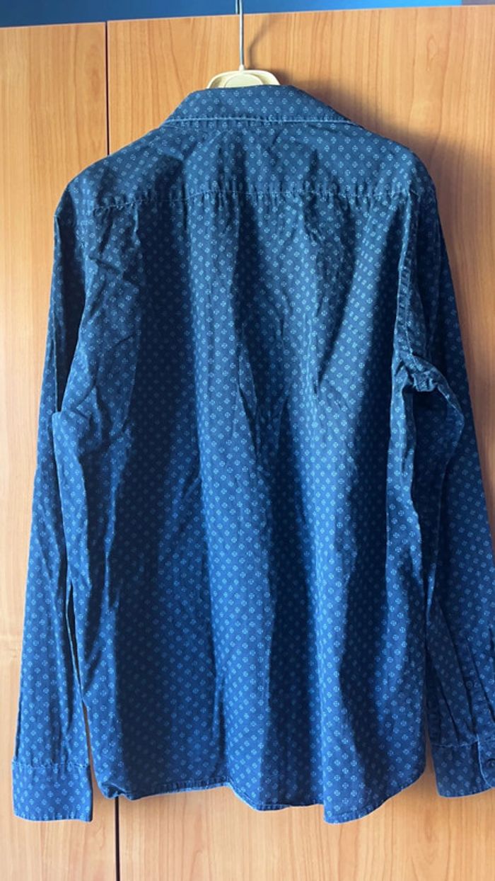 Chemise noire à motif Kiabi L - photo numéro 5