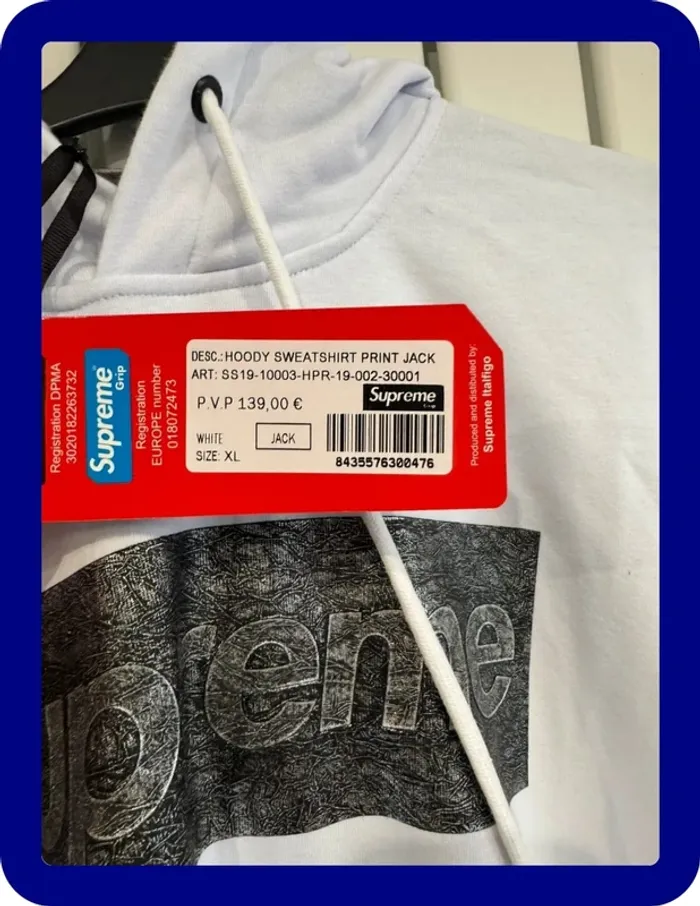 Pull / Sweat Supreme blanc Taille XL - photo numéro 3