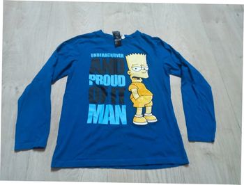 Tee shirt coton Simpson 12/14 ans