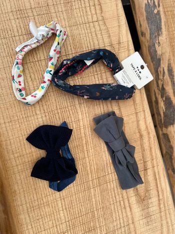 Lot bandeaux tape à l’œil fille neuf étiqueté 0 - 12 mois