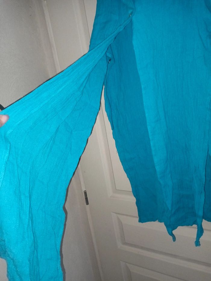 Gilet turquoise - photo numéro 2
