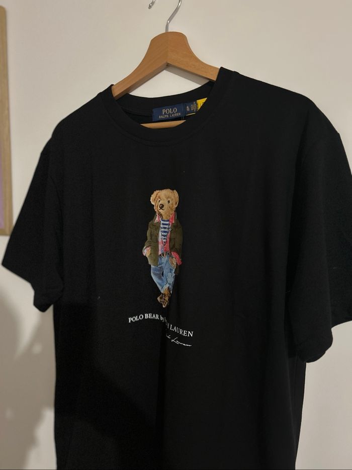 t-shirt noir ralph lauren - photo numéro 3