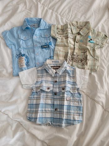 Lot 3 chemises 3 mois