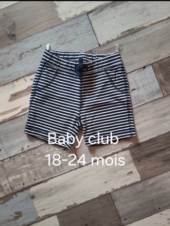 Short "Baby club" 18-24mois