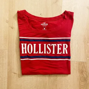 Hollister California Easy Tee T-Shirt Rouge Femme Classic Collection Vintage Urban (Taille S)