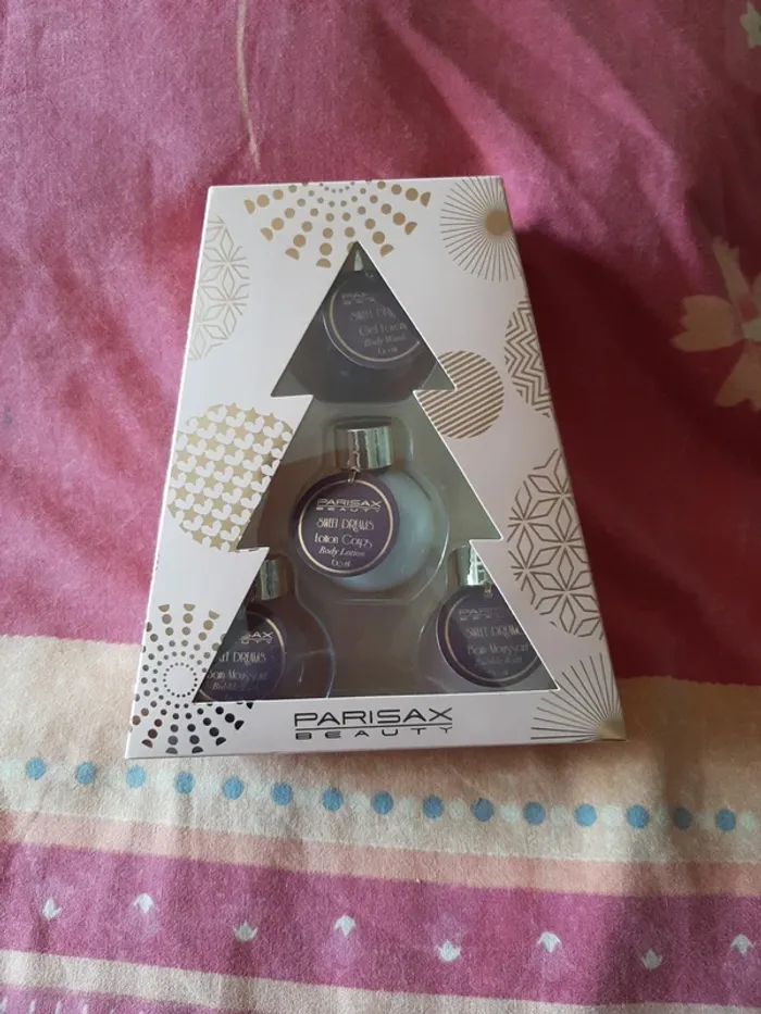 Coffret flacon lotion bain et gel lavant parisax neuf