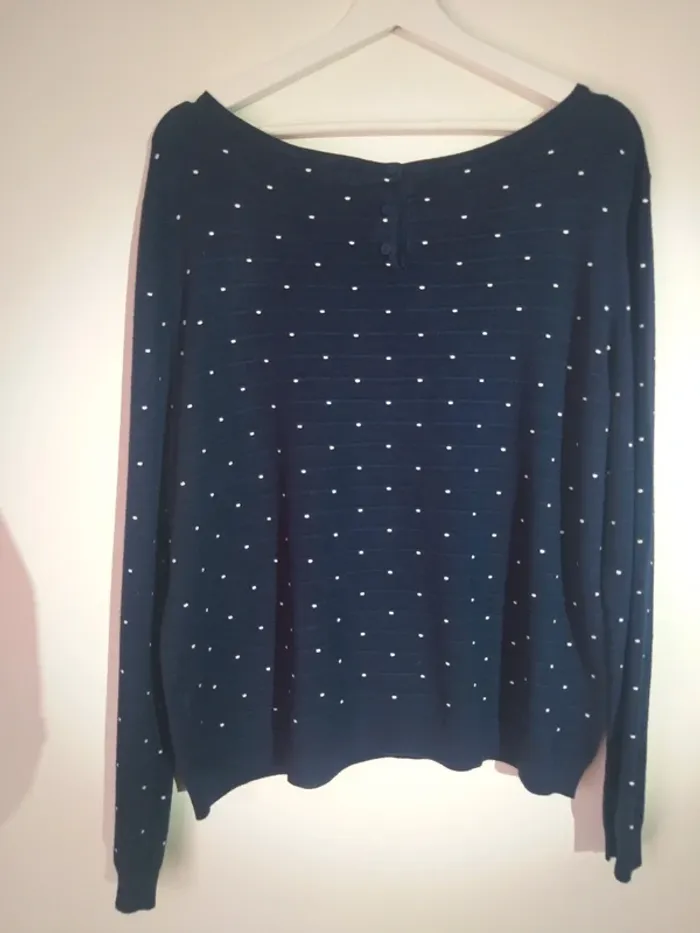 Petit pull fin bleu marine - photo numéro 4