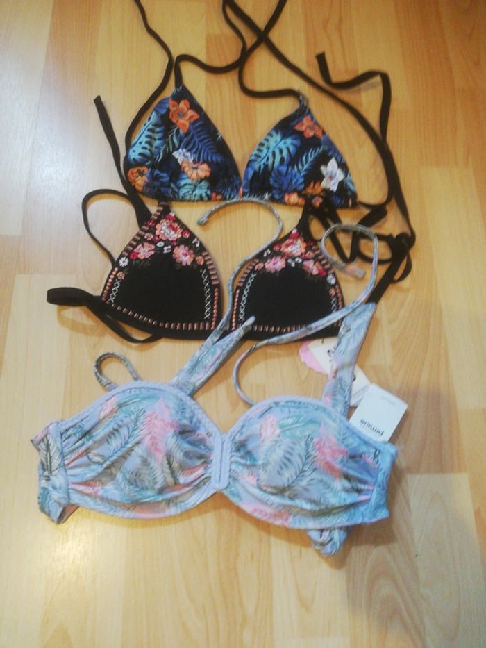 Lot de 3 hauts de maillot de bain